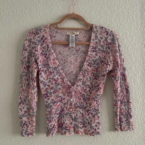 Free People Floral Cardigan